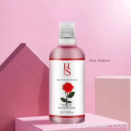 Label pribadi Concentrated Rose Hydrosol Clear